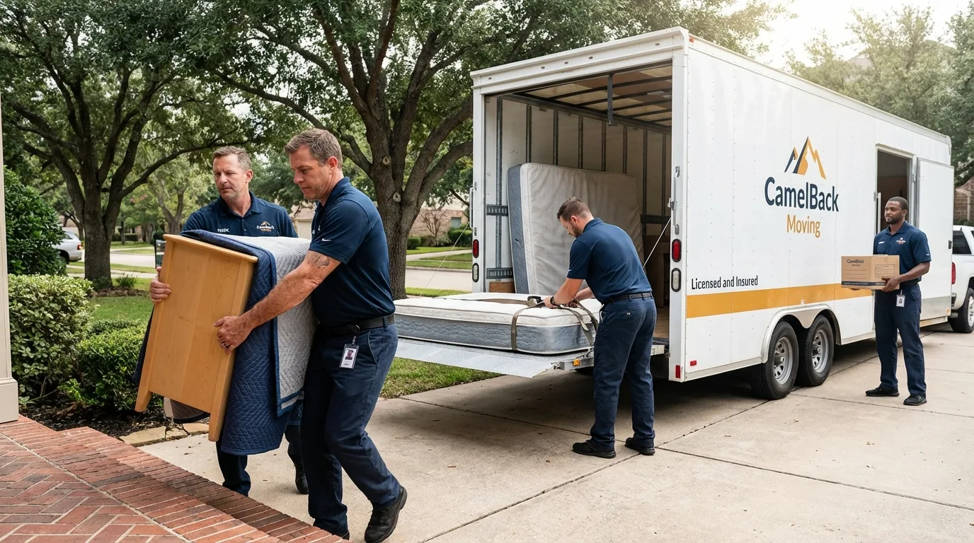 Crew loading residential truck for cross-state move from Tallapoosa, GA